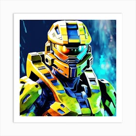 Master Chief Portrait Art Print