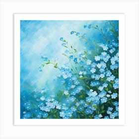 Forget Me Nots 2 Art Print