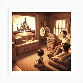 Vintage Home Movies 8 Art Print