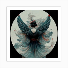 Angel Of The Sky 2 Art Print