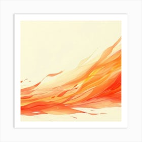 Abstract Flames 1 Art Print