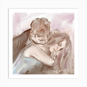 Couple Kissing 1 Art Print