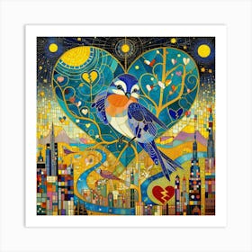 Bird In The City Art Print