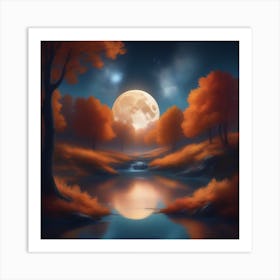 Harvest Moon Dreamscape 21 Art Print