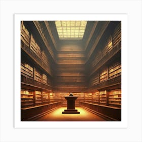 Wisdom Library Art Print