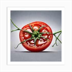 Tomato On A Vine 1 Art Print