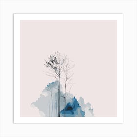 Trees In The Sky Art Print