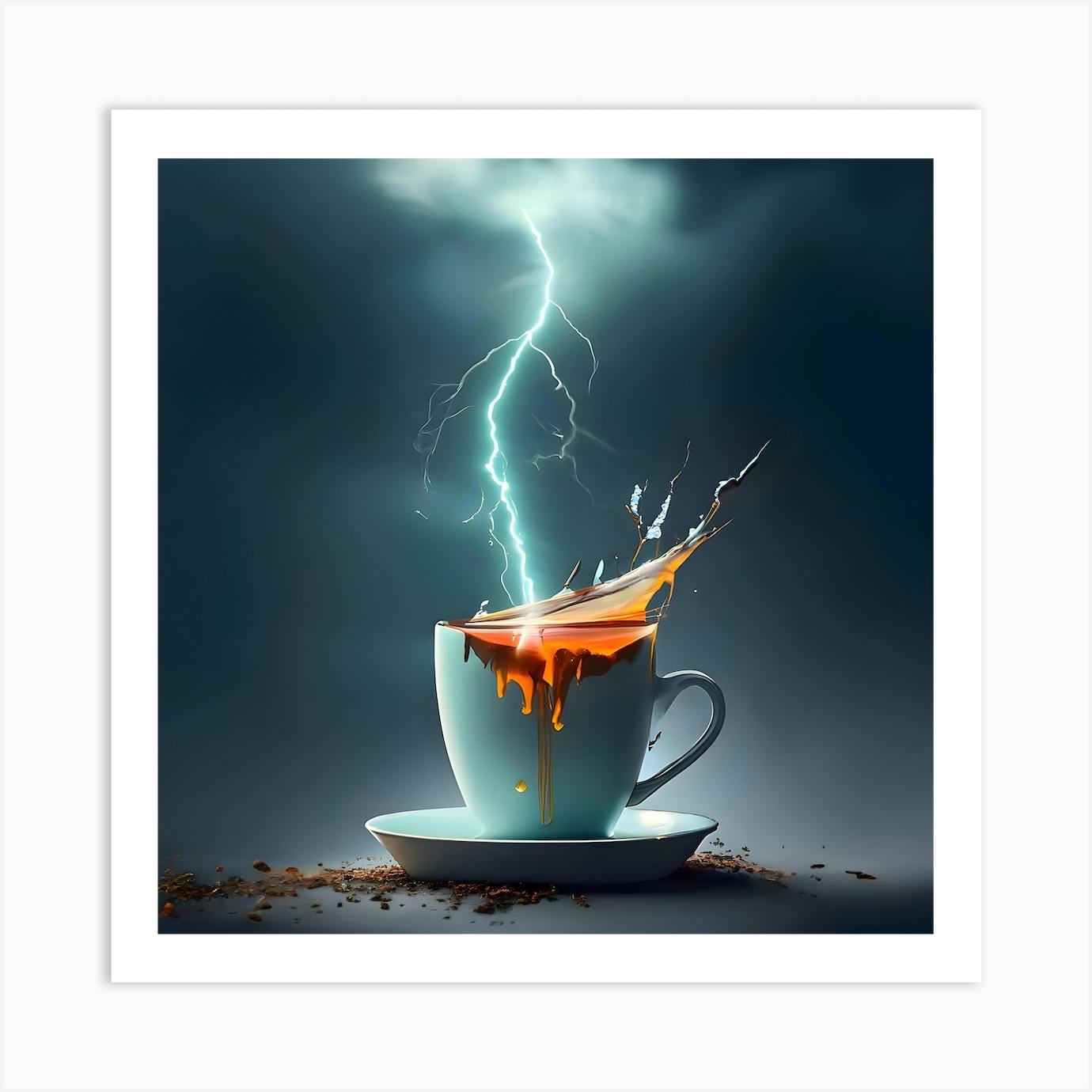 Storm In A Tea Cup (1) Art Print by PlainPreacher Fy