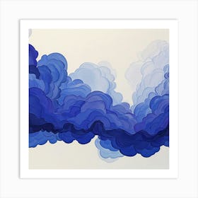 Blue Clouds 1 Art Print