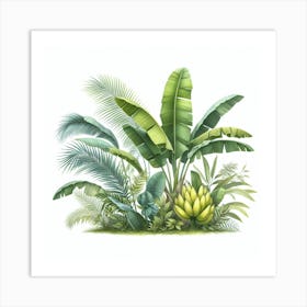 Banana palm 1 Art Print