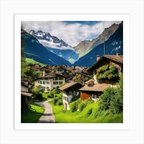 Switzerland Village Art Print