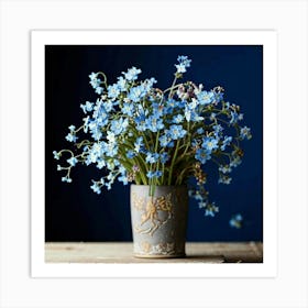 Forget Me Nots 1 Art Print