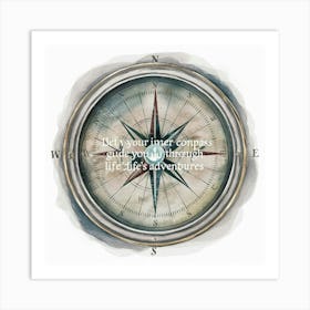 Compass 8 Art Print