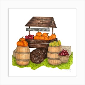 Fall Market Art Print