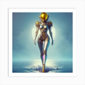 Futuristic Woman 14 Art Print