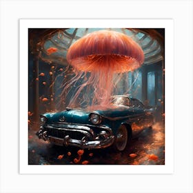 Jellyfish Car Art Print