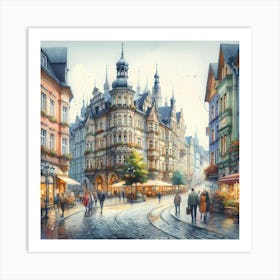 City Street 1 Art Print