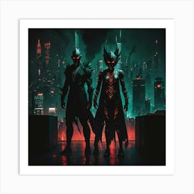 Symbiosis fighters Art Print