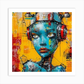 Robot Girl 1 Art Print