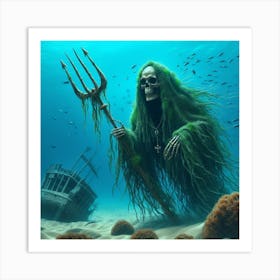 Skeleton With Spear Art Print