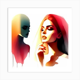 Abstract Of A Woman 5 Art Print