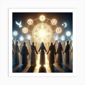 Group Of Witches Art Print