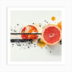 Oranges And Grapefruits Art Print