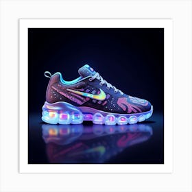 Glow In The Dark Sneakers Art Print