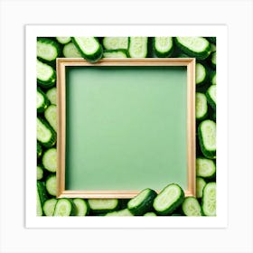 Cucumbers In A Frame 11 Art Print