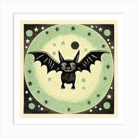 Bat In The Moonlight 1 Póster