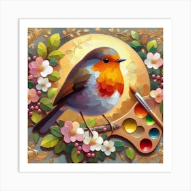 Bird Robin 5 Art Print