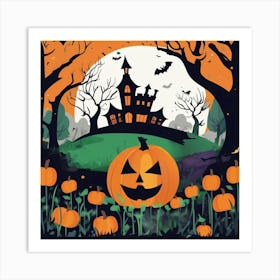 Halloween Pumpkins 2 Art Print