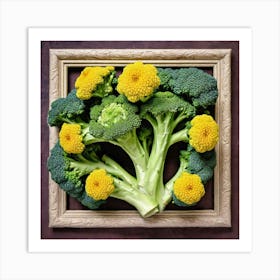 Framed Broccoli 6 Art Print