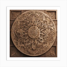 Carved Wood Wall Art Art Print