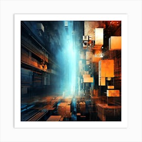 Futuristic City 1 Art Print