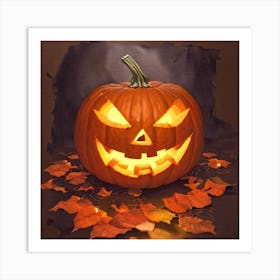 Halloween Pumpkin 1 Art Print