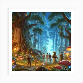 Asian Forest Art Print