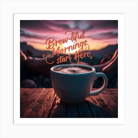 Coffee Art Print