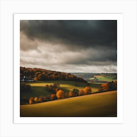 Autumn Landscape - Autumn Stock Videos & Royalty-Free Footage Art Print