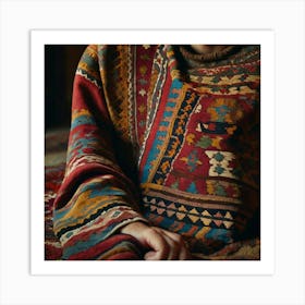 Portrait Perfect Kilim Art 0 Art Print