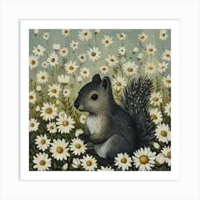 Squirrel Fairycore Painting 1 Art Print