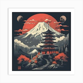 Asian Pagoda Art Print