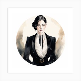 Lady In Black Art Print