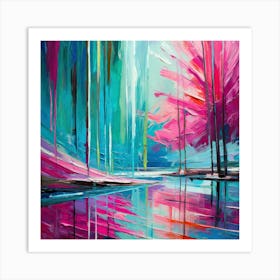 Abstract Landscape Painting Art Print