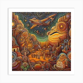 Star Wars,The Force Flows Through Jabba's Palace: A Symphony of Spirits and Sand 1 Art Print