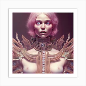 Futuristic Woman Art Print