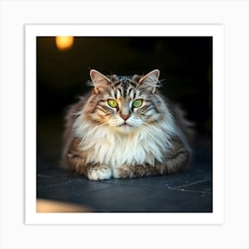 Portrait Of A Cat Art Print