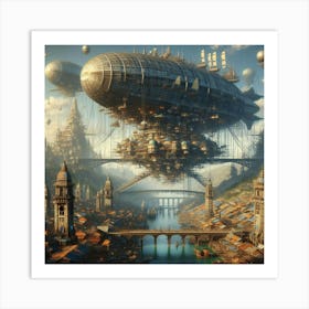 Futuristic City 24 Art Print