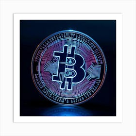 Bitcoin Coin 8 Art Print