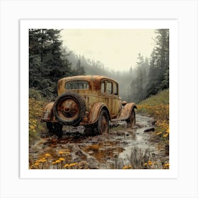 Abandoned In The Woods I Art Print